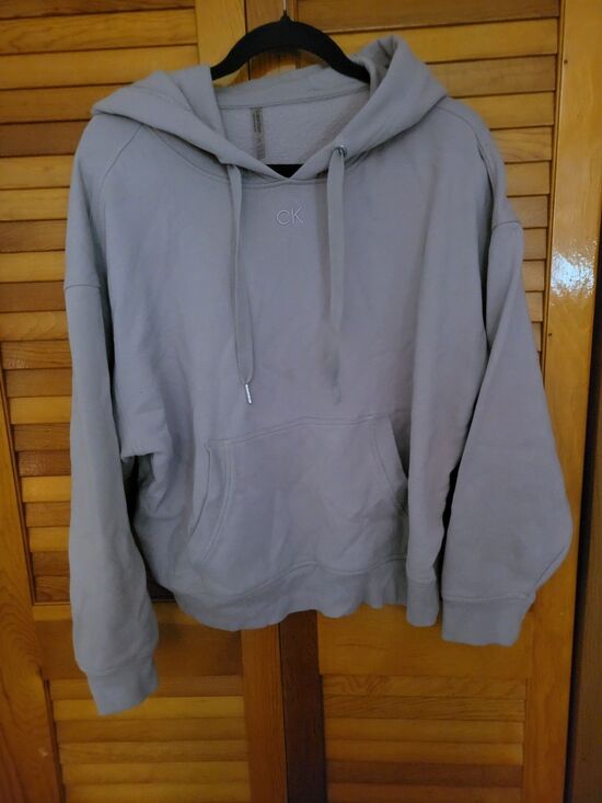 Calvin Klein Tops - Women's Dusty Lavender Sporty Summer Casual Calvin Klein CK Logo Hoodie Sz L
